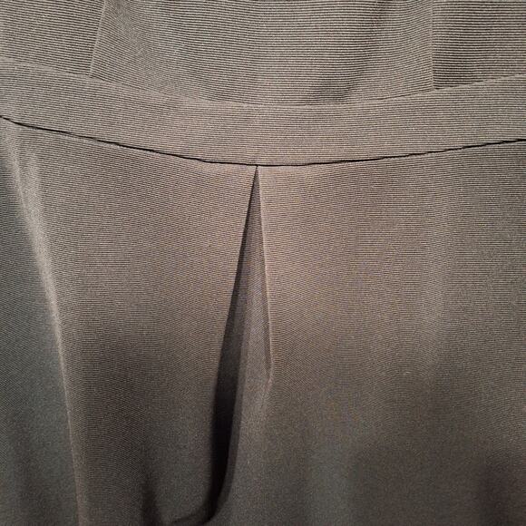 Isadora womems 2x black ribbed fit and flare dress scalloped neckline sleeveless - Picture 6 of 8